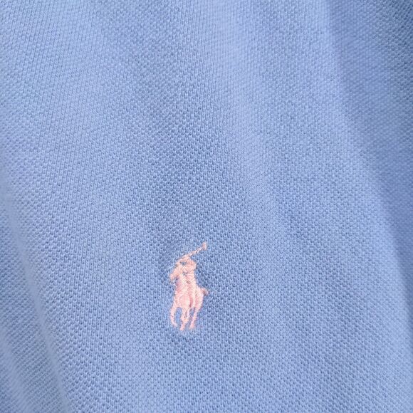 Polo by Ralph Lauren Men's Polo Shirt Blue XL Short Sleeve High Low Hem - Picture 4 of 14